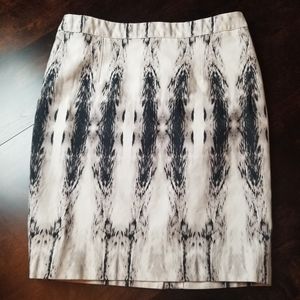 Black and White Bodycon Pencil Skirt, 6